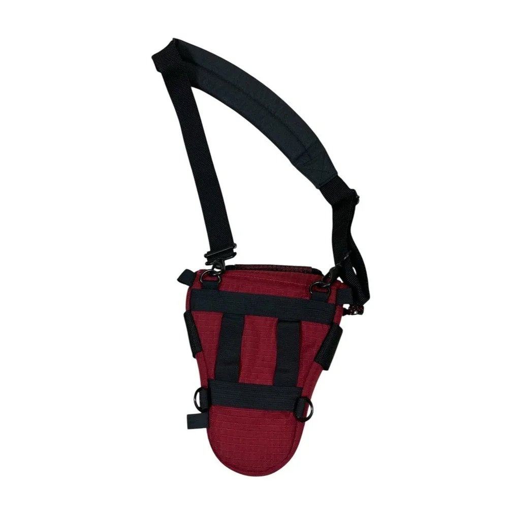 Tamrac Red‎ Padded Camera Bag DSLR Mirrorless Lens Travel Carry Case Vintage 8x7